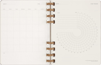 Еженедельник Moleskine SPIRAL XL 204х252мм недатир. обложка картон 200стр. спираль сиреневый
