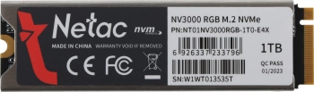 Накопитель SSD Netac PCIe 3.0 x4 1TB NT01NV3000RGB-1T0-E4X