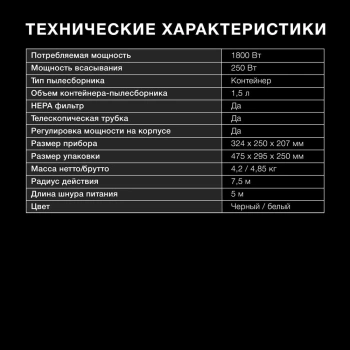 Пылесос Hyundai HYV-C1995