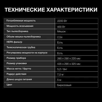 Пылесос Hyundai HYV-B4990