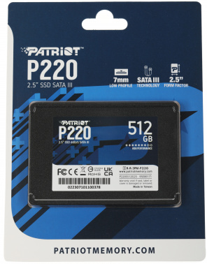 Накопитель SSD Patriot SATA-III 512GB P220S512G25