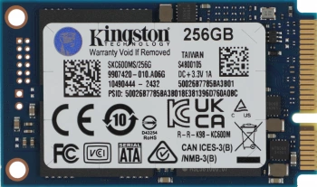 Накопитель SSD Kingston mSATA 256Gb SKC600MS/256G