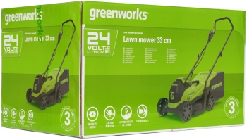Газонокосилка роторная Greenworks GD24LM33K4