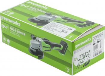 Углошлифовальная машина Greenworks GD24AGK4