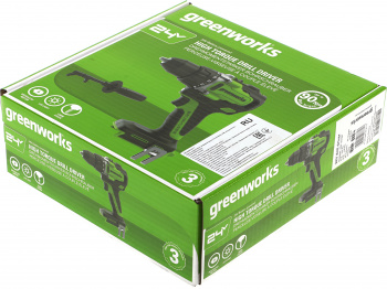 Дрель-шуруповерт Greenworks GD24DD90