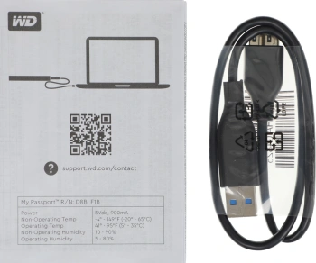 Жесткий диск WD USB3.2 Gen1 2TB WDBYVG0020BBL-WESN