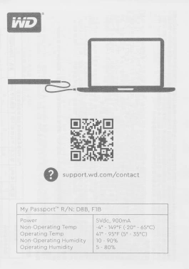 Жесткий диск WD USB3.2 Gen1 4TB WDBPKJ0040BBL-WESN