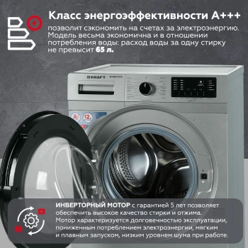 Стиральная машина Kraft KF-MDS12147G