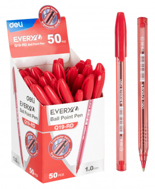 Ручка шариков. Deli EQ19-RD