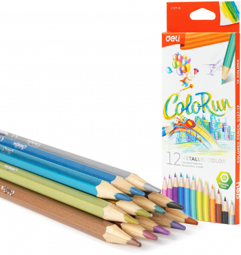Карандаши цв. Deli  EC127-12
