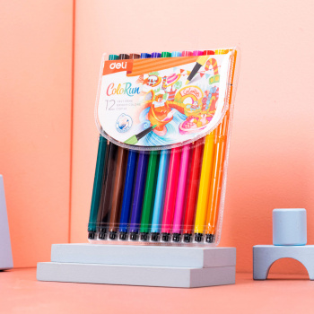 Фломастеры Deli  EC157-12