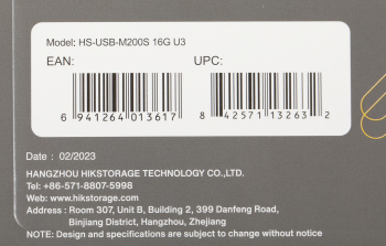 Флеш Диск Hikvision 16GB M200S Hiksemi