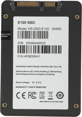 Накопитель SSD Hikvision SATA-III 2TB HS-SSD-E100/2048G HS-SSD-E100/2048G Hiksemi