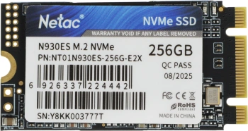 Накопитель SSD Netac PCIe 3.0 x2 256GB NT01N930ES-256G-E2X