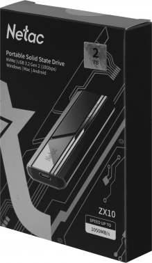 Накопитель SSD Netac USB-C 2TB NT01ZX10-002T-32BK