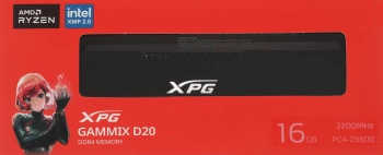 Память DDR4 16GB 3200MHz A-Data  AX4U320016G16A-CBK20