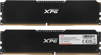 Память DDR4 2x8GB 3200MHz A-Data  AX4U32008G16A-DCBK20