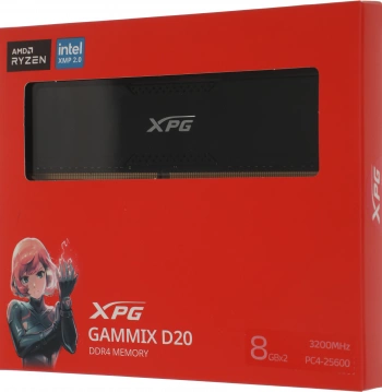 Память DDR4 2x8GB 3200MHz A-Data  AX4U32008G16A-DCBK20