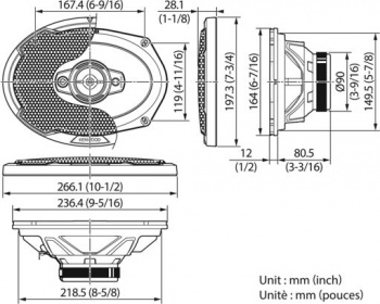 Колонки автомобильные Kenwood KFC-PS6986