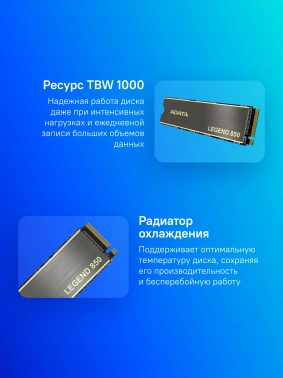 Накопитель SSD A-Data PCIe 4.0 x4 1TB ALEG-850-1TCS