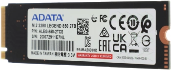 Накопитель SSD A-Data PCIe 4.0 x4 2TB ALEG-850-2TCS