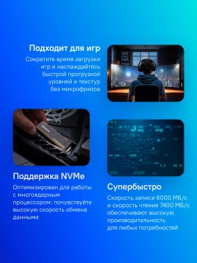 Накопитель SSD A-Data PCIe 4.0 x4 1TB ALEG-960M-1TCS