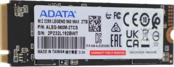 Накопитель SSD A-Data PCIe 4.0 x4 2TB ALEG-960M-2TCS