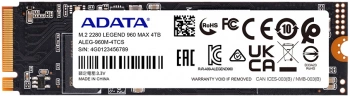 Накопитель SSD A-Data PCIe 4.0 x4 4TB ALEG-960M-4TCS
