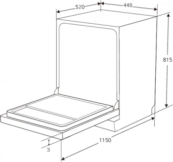 Посудомоечная машина встраив. Kuppersberg GLM 4580