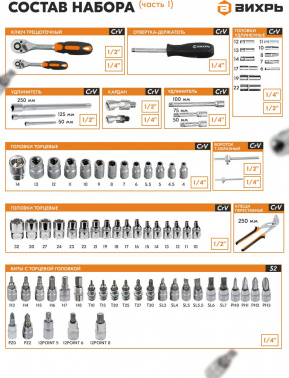 Набор инструментов Вихрь 73/6/7/9