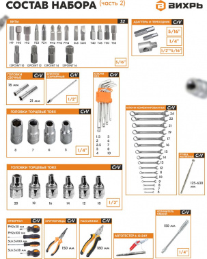 Набор инструментов Вихрь 73/6/7/9