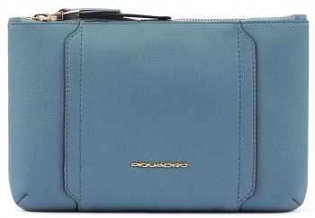 Клатч женский Piquadro Circle AC5917W92/AVGR голубой/серый натур.кожа