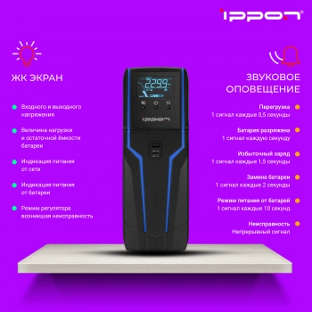 Источник бесперебойного питания Ippon Game Power Pro 1500