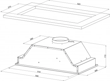 Вытяжка встраиваемая Kuppersberg Intouch 60