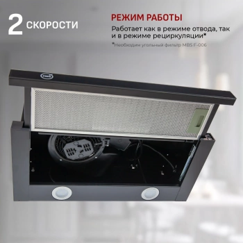 Вытяжка встраиваемая MBS Aralia 160