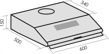 Вытяжка козырьковая MBS Velezia 160