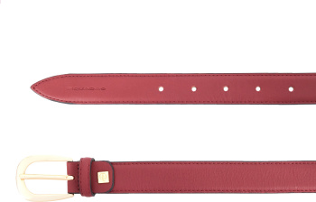 Ремень женский Piquadro Circle CU6179W92/R6 110х2.5см красный натур.кожа