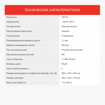 Триммер электрический Starwind ET-350