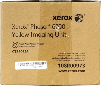 Блок фотобарабана Xerox 108R00973 желтый цв:50000стр. для Phaser 6700 50K Xerox