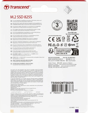 Накопитель SSD Transcend SATA-III 500GB TS500GMTS825S