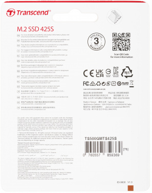 Накопитель SSD Transcend SATA-III 500GB TS500GMTS425S