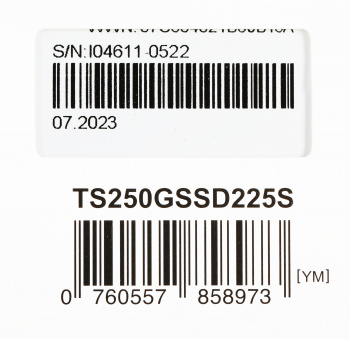 Накопитель SSD Transcend SATA-III 250GB TS250GSSD225S