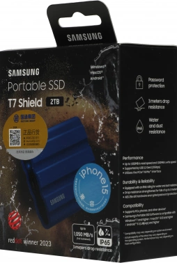 Накопитель SSD Samsung Original USB-C 2Tb MU-PE2T0R/WW Shield