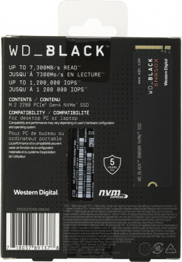 Накопитель SSD WD PCIe 4.0 x4 4000GB WDS400T2X0E