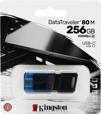 Флеш Диск Kingston 256GB DataTraveler 80 M Type-C DT80M/256GB
