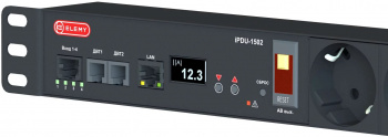 Блок распределения питания Elemy IPDU-1502 гор.размещ. 6xSchuko с мониторингом 15A Schuko 2.4м