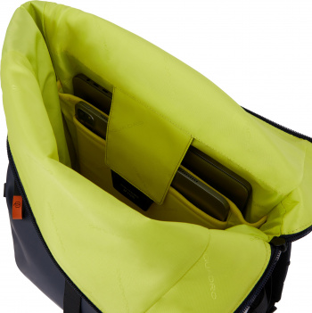 Рюкзак Piquadro Corner 2.0 CA6291C2OW/BLU роллтоп синий полиуретан/полиэстер