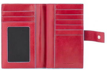Портмоне Piquadro Blue Square PD1353B2R/R красный натур.кожа