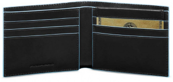 Кошелек мужской Piquadro Blue Square PU3891B2R/N черный натур.кожа