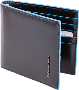 Кошелек мужской Piquadro Blue Square PU1666B2R/N черный натур.кожа